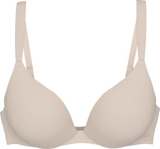 Beige Triumph bh met voorgevormde cups.