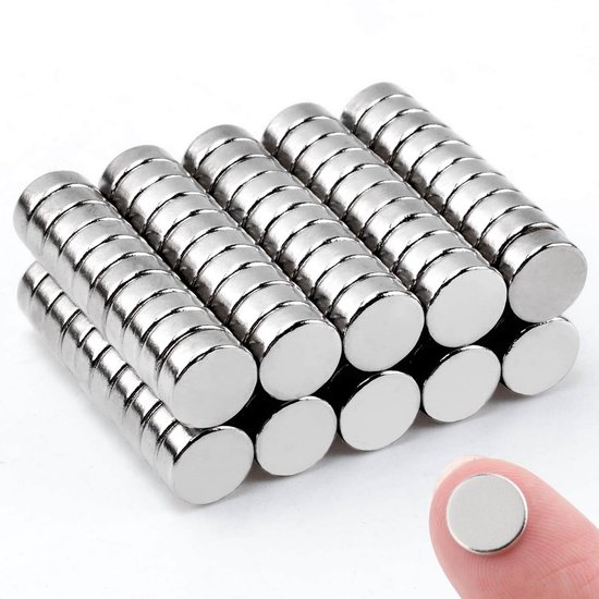 100 stuks sterke magneten, 8 x 3 mm, neodymium-magneet, extra sterk