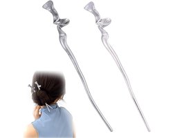 Retro Haarstaafjes voor Dames - Set van 2 | Voor Lang Haar | Elegant Haaraccessoire voor Styling | Decoratief Kapsel - Styling en Design