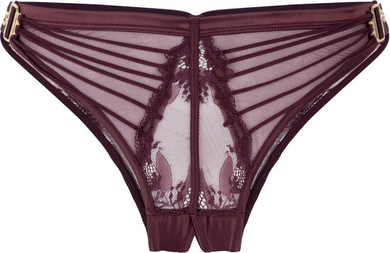 Hunkemöller Dames Lingerie Hoog uitgesneden brazilian Avela - Rood - maat L