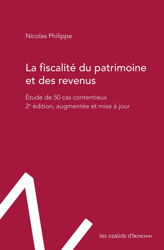 La fiscalité du patrimoine et des revenus - cover