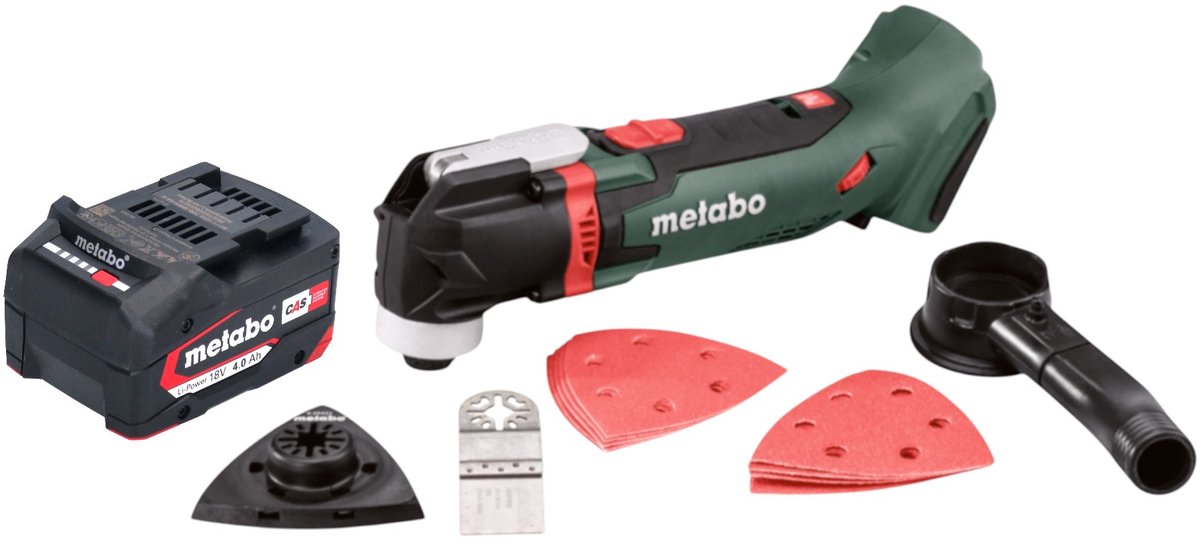 Metabo MT 18 LTX accu-multitool 18 V OIS / Starlock + 1x accu 4,0 Ah - zonder oplader