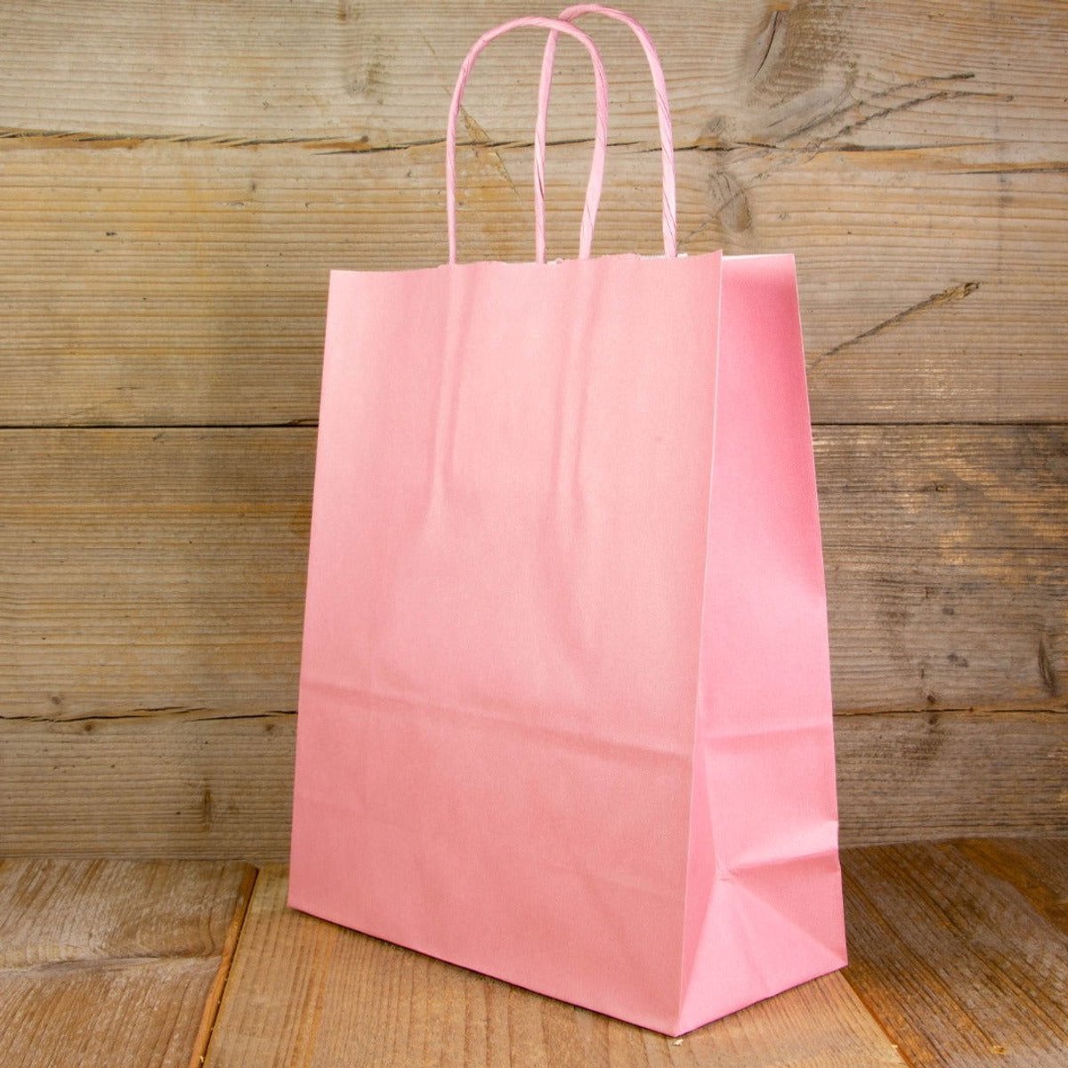 Papieren tasjes effen – 23+12×30 cm – 25 st – 90 g/m²/m2