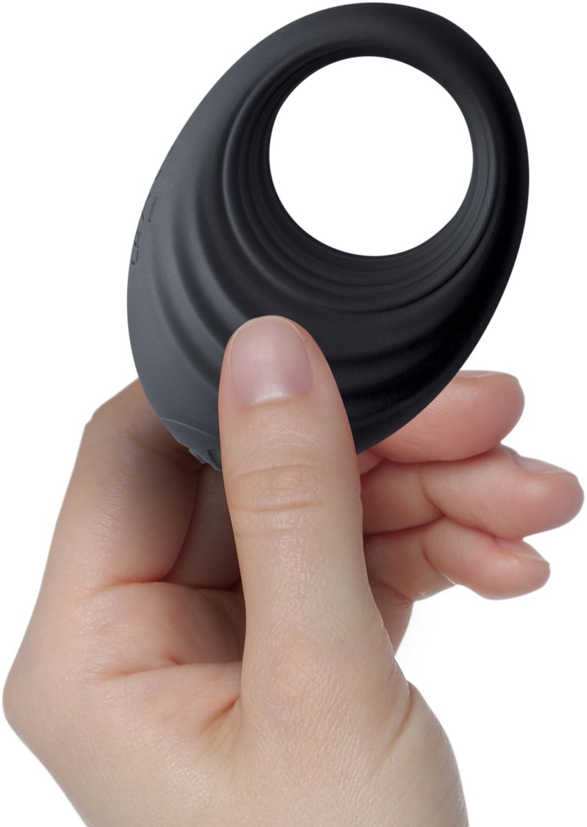Rocks-off - Spire Vibrating Liquid Silicone Ring Black