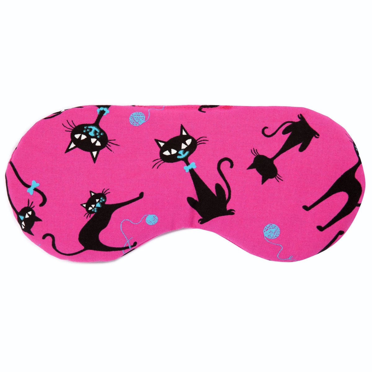 Oogkussen met Lavendel & Lijnzaad - Voor Ontspanning, Yoga, Koelen of Verwarmen - Katten-Roze
