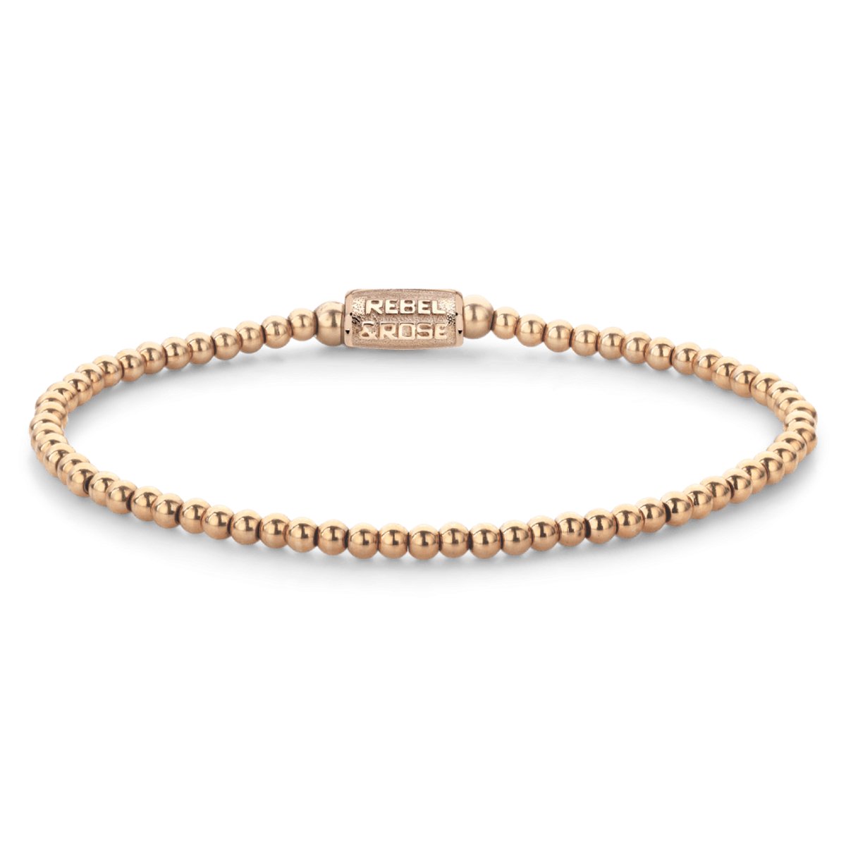 Rebel & Rose armband Rosegold Rocks 3mm unisex RR-30003-R