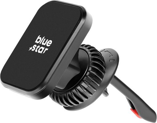 Blue Star, Supports pour voiture pour smartphone Surface Grille de montage magnétique Smart Lock Zwart, Zwart