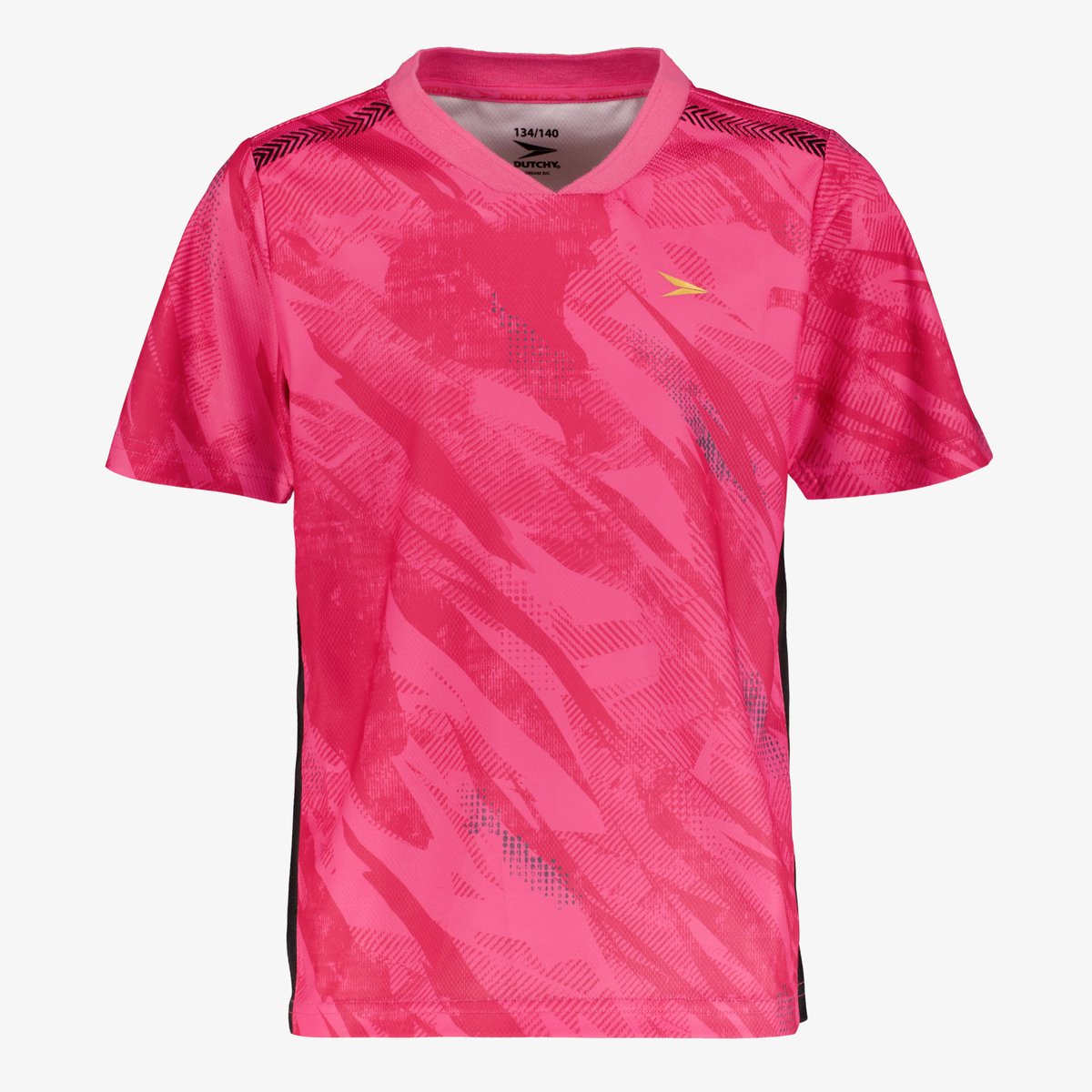 Dutchy Dry meisjes voetbal T-shirt roze - Maat 140