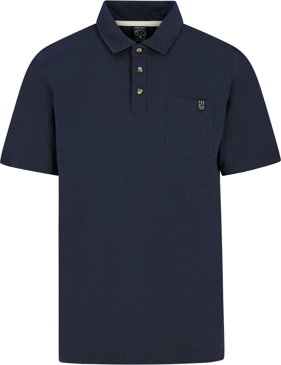 Protest PRTCharles – Polo Heren – Korte mouwen – Borstzak Marineblauw