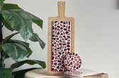 Little Creations DIY pakket Mozaïek borrelplank en onderzetters oud-roze - Hobbypakket volwassenen - Doe het zelf - Knutselpakket voor volwassenen - mozaiek pakket