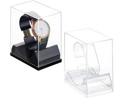 2 Colors Watch Stand Box - Watch Case - Single Watch Holder - Acrylic Bracelet Display Rack - Jewelry Holder - Watch Organizer Stand for Men - Man - Father's Day