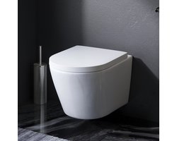 AM.PM Flash - Hangtoilet - Softclose Toiletbril - Randloos diepspoel - Glans Wit - WC Pot