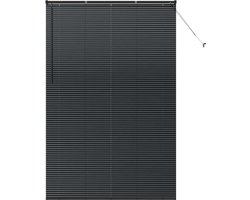 vidaXL - Venetiaanse - jaloezie - Zwart - 220 - x - 145 - cm - 25 - mm - Aluminium
