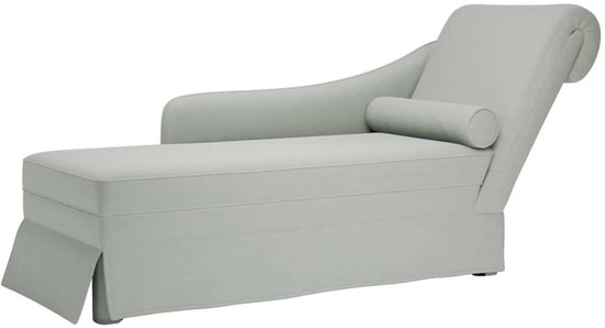 Rechtszijdige chaise longue LUIRO Fluweel Zwart met opbergruimte