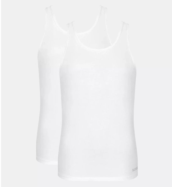 sloggi men GO ABC 2.0 Tank Top 2P Maillot de Corps pour Homme - BLANC - Taille XL
