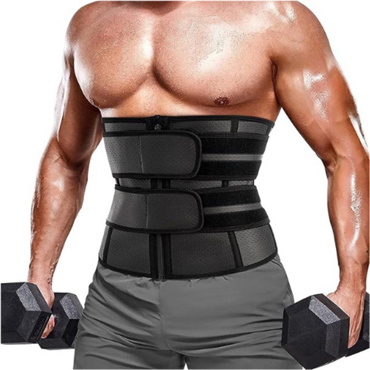 Chumian Buikband voor heren, verstelbaar, neopreen sauna, training