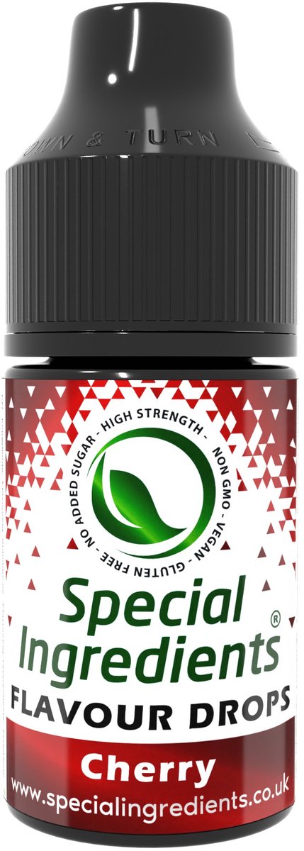Kersen Smaak Druppels - 30 ml - Smaakdruppels - Flavour Drops - Moderne Gastronomie - Moleculair Koken - Hersluitbare Pot - Recycled Plastic