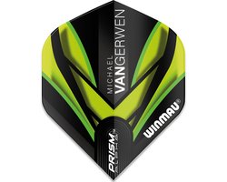 Winmau Michael van Gerwen Prism Alpha Black Green Flight V2 - Dart Flights