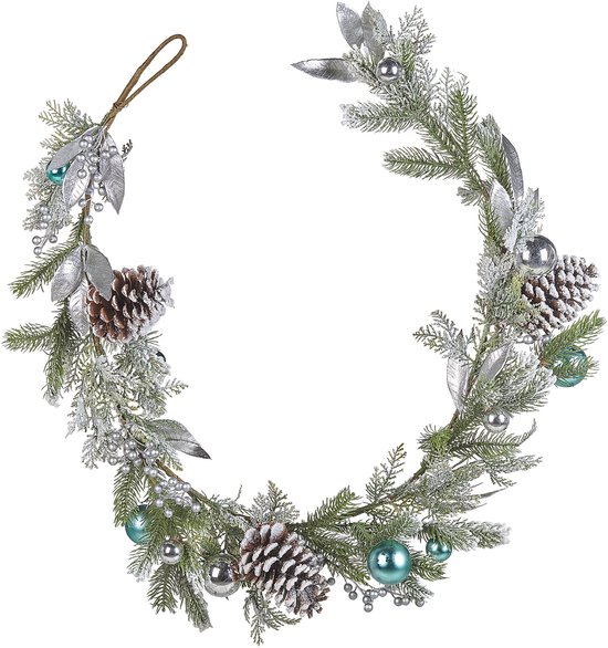 Kerstguirlande LLEIDA 150 cm Zilver