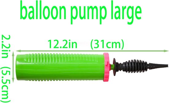 1 stuk - Ballonpomp - Groen - Handmatige luchtpomp - Ballon opblaasapparaat - Draagbare pomp - Eenvoudig in gebruik - Ideaal voor het opblazen van partyballonnen, feestdecoraties, gemakkelijk mee te nemen en perfect voor elke gelegenheid — afbeelding 4
