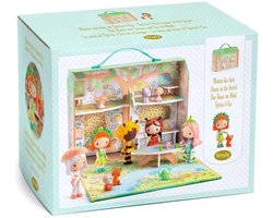 Djeco houten poppenhuis Maison des bois Sylvia & fox - FSC MIX.