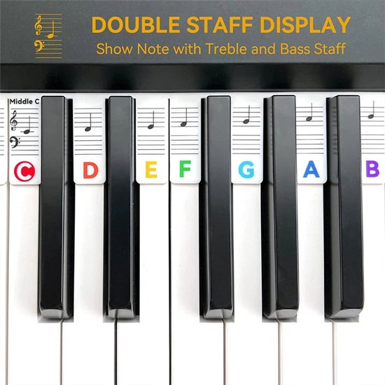 Étiquettes amovibles pour piano et clavier 61 touches Wit