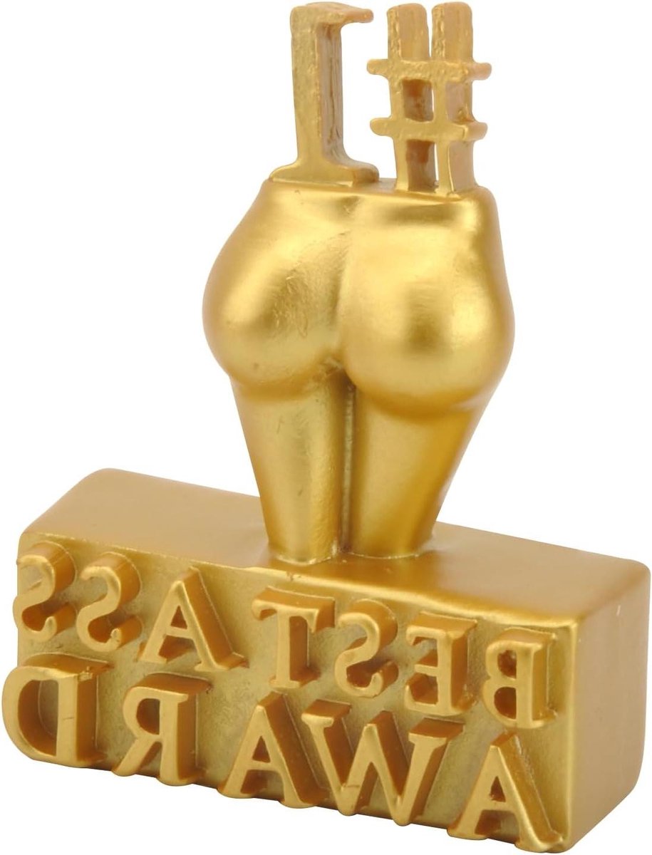 ByShane - Beeldje Beste Derrière Award voor Creatieve Bureau Decoratie met Handgemaakte Sculptuur van het Lichaam