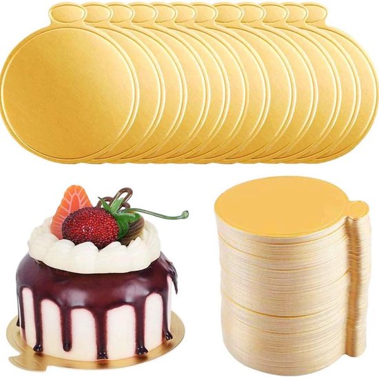 Ronde taartplaat 4 stuks acryl taartbord niet klevend - Cakeboard HTML