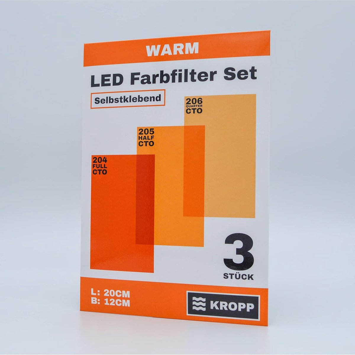 TIKODIDA 20 Stuks Zelfklevende LED Lichtkleurfilters Warm TIKODIDA 20 Stuks Zelfklevende LED Lichtkleurfilters Warm