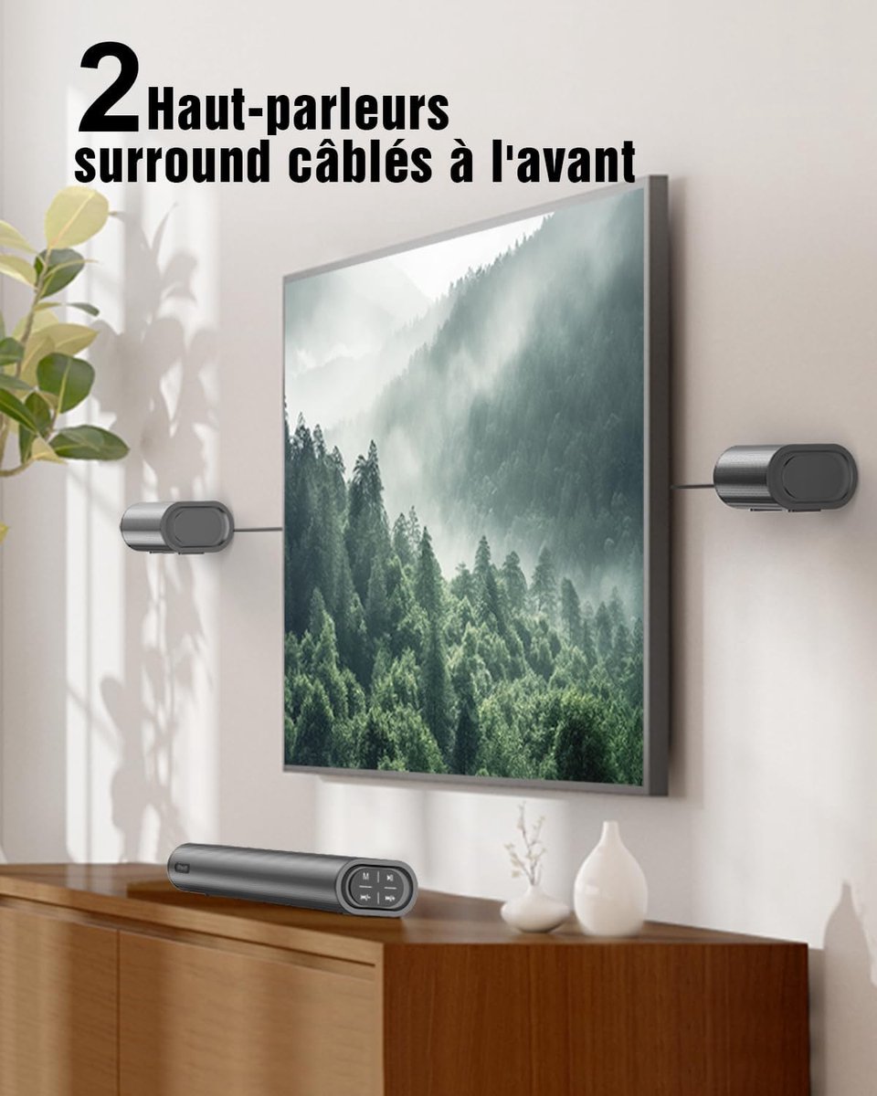 RFWR® 4.1ch Soundbar met Dolby Atmos en Subwoofer 300W - afbeelding 3