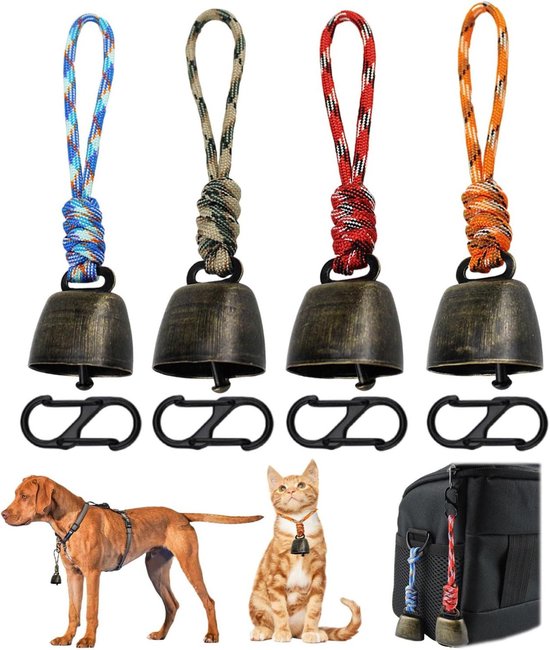 CHENNAN Anti Beer Bellen, Luide Beer Bellen, Camping Beer Bellen, Outdoor-Camping Windgong, Beerenbel om op de riem te hangen, Slijtvaste Beerenbellen, voor kamperen, wandelen, outdoor (D1