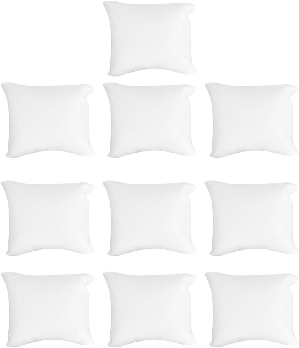10 Stuks Sieradenkussens van PU Leder voor Horloge en Armband Display - Set van 10 Stuks in Wit