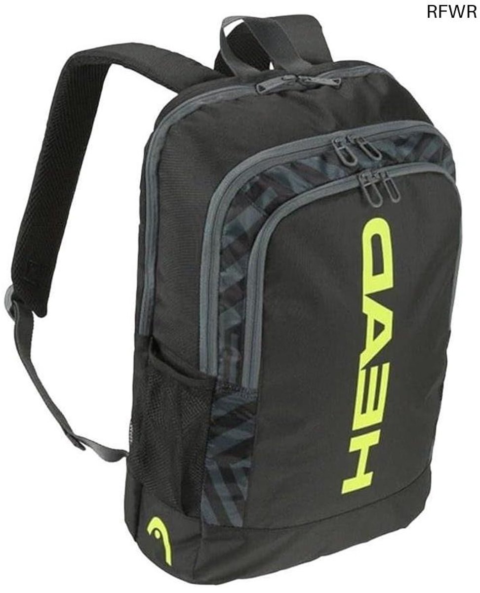 RFWR® Tennisrugzak Zwart Geel 17L met Racket Compartiment