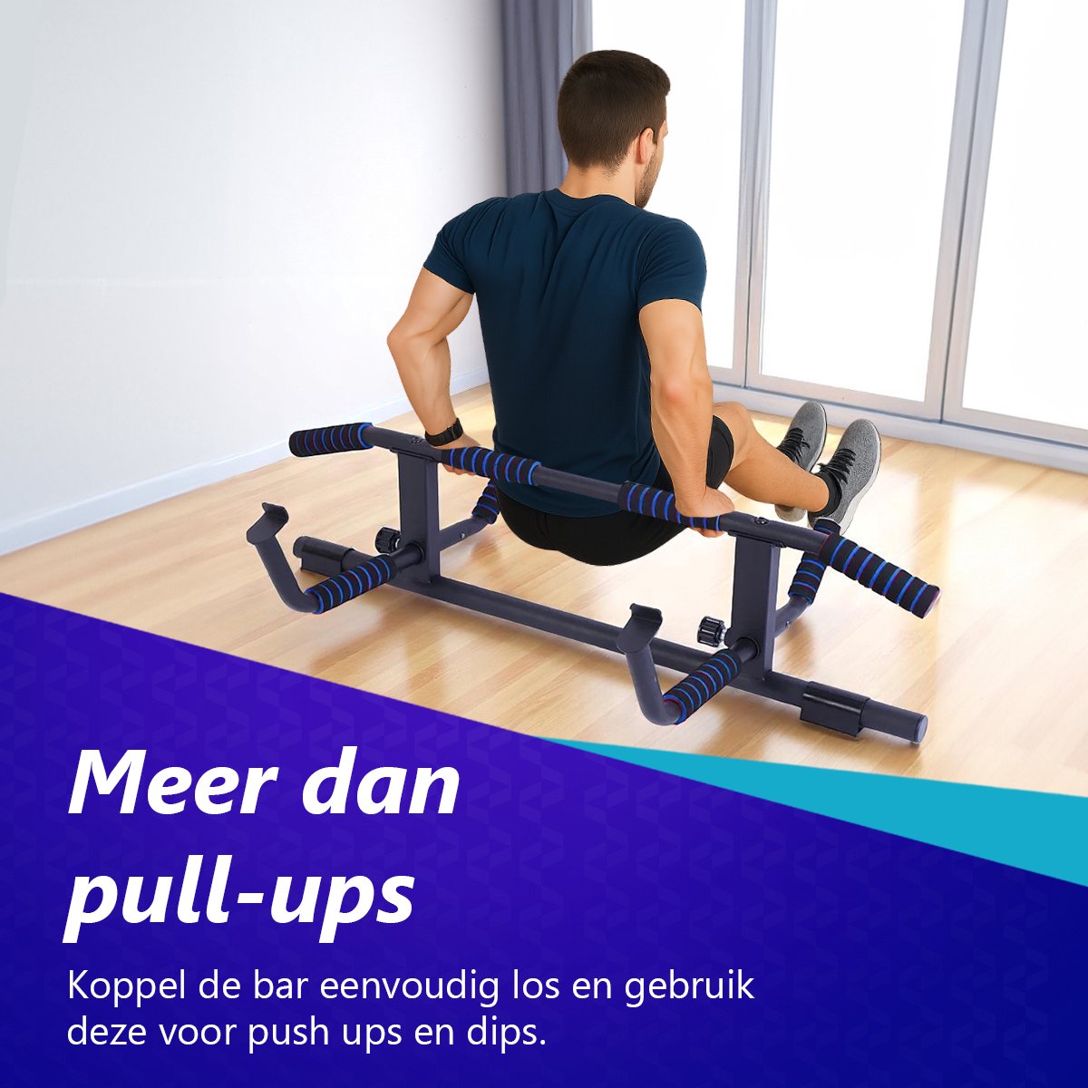 Vitalic Optrekstang - Deurstang Pull-up Bar thumbnail 2