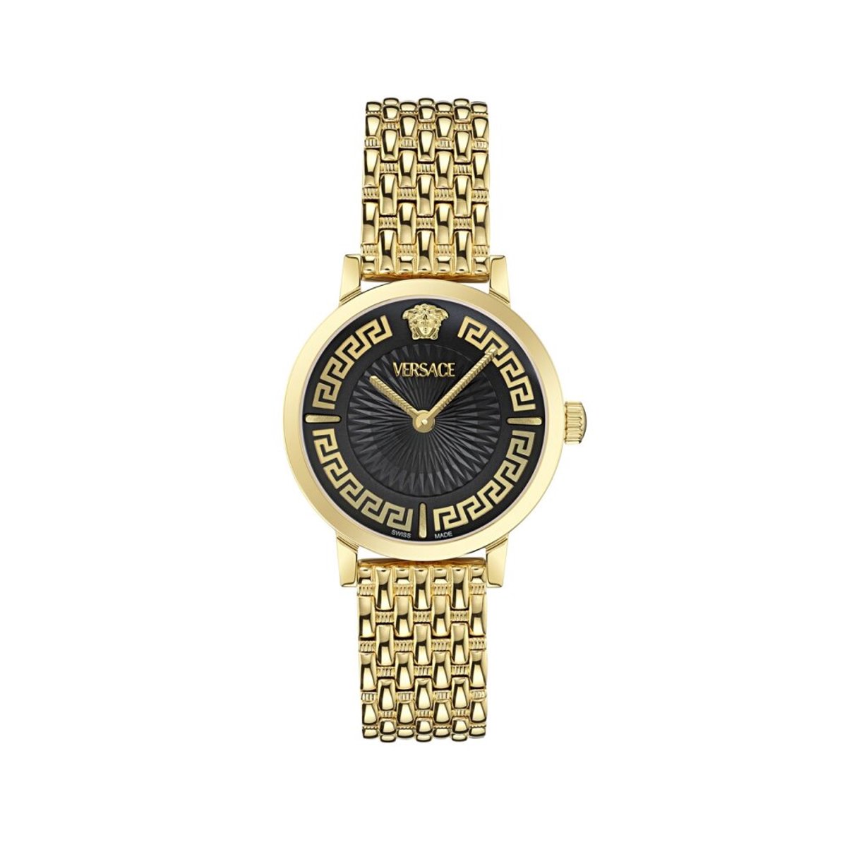 Versace Greca Fortuna VE0A00525 Horloge - Staal - Goudkleurig - Ø 35 mm