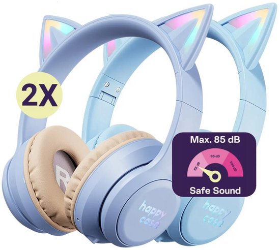 DENVER Draadloze kinderhoofdtelefoon - 85dB Max - Blauw | Op voorraad