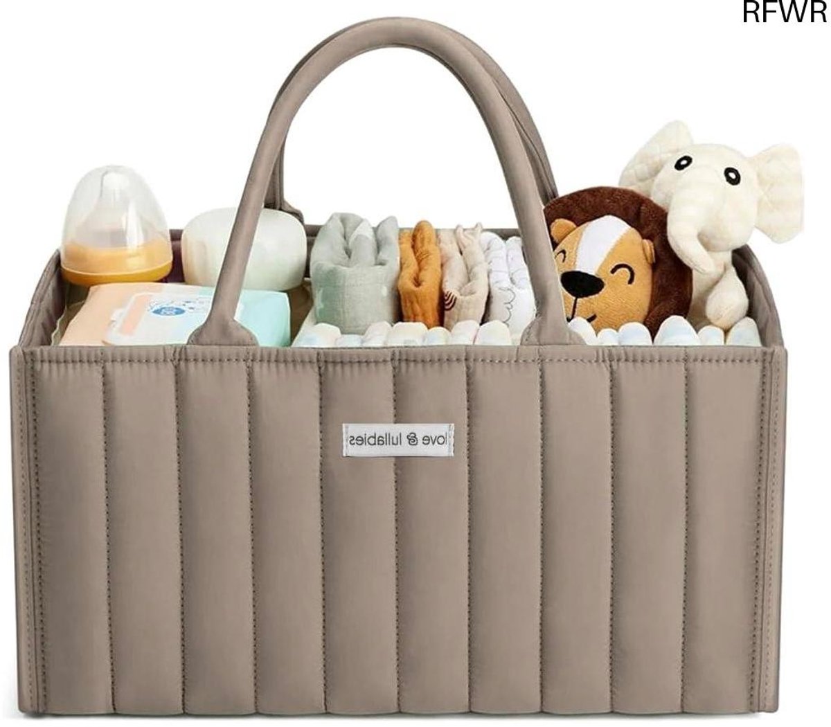 RFWR® Luier Caddy Organizer voor Babys, Stijlvolle Opbergmand voor Pasgeboren Essentials
