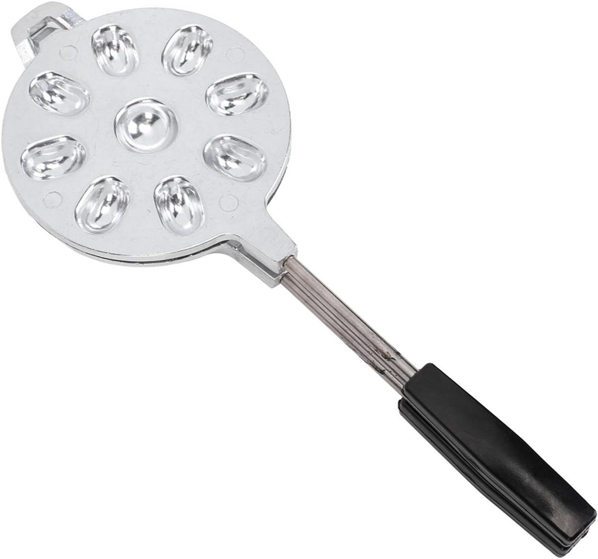 Allecto Plus - Notenhout Koekjes Poffertjespan Aluminium Noten Wafels Cake Maker Gasfornuis 16 Noten Oreshki Vorm Vaatwasserbestendig