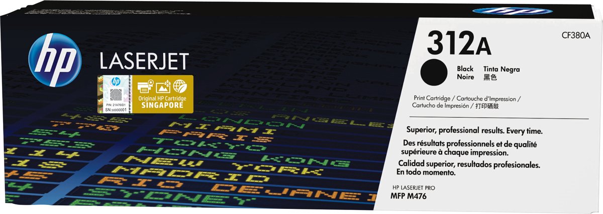 HP 312A - Tonercartridge / Zwart
