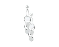 Glams oorhangers - Zilver