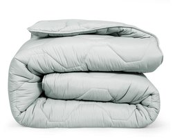 DoubleDry 2 in 1 Dekbed 240x200 - Lits Jumeaux wasbaar dekbed zonder overtrek - licht grijs