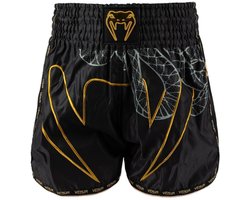 Venum Serpenti Muay Thai Shorts Zwart Zilver Goud - M