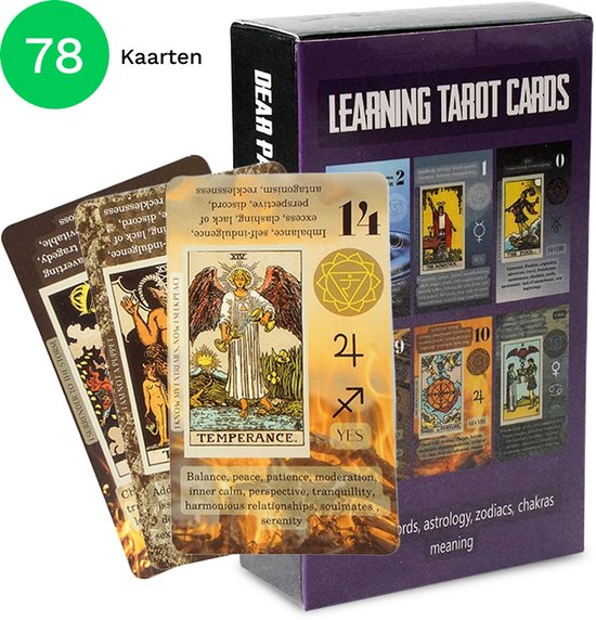 Daily Essentialz Tarot Kaarten - Tarot Deck - Orakelkaarten - Tarot Cards - Oracle Deck - Tarot Kaarten Engels Met Uitleg