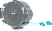 30m Extendable Clothesline with Anti-Backlash Hook and Swivel Wall Bracket