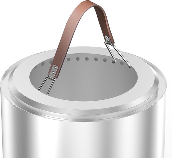 Vuurkorfdeksel voor solo-fornuisboswachter 15 inch, roestvrijstalen vuurkorf, deksel accessoires met hittebestendig handvat voor solo-fornuisboswachter, outdoor vuurkorven/camping Vuurkorfdeksel voor solo-fornuisboswachter 15 inch, roestvrijstalen vuurkorf, deksel accessoires met hittebestendig handvat voor solo-fornuisboswachter, outdoor vuurkorven/camping