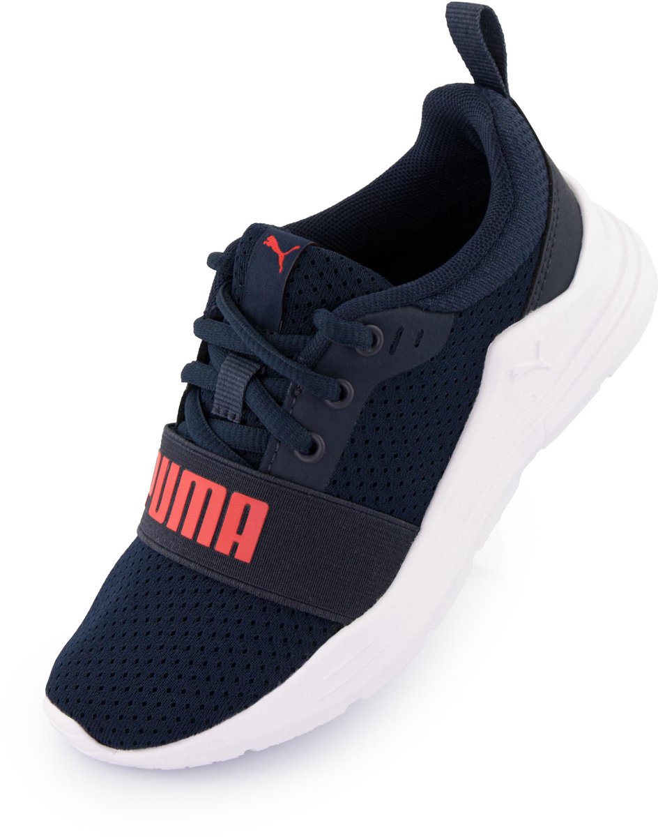 Kinderschoenen Puma Jr hardloopschoen van textiel Blauw