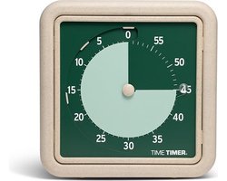 Time Timer® RETRO – Land - Eco Editie, vervaardigd uit minimaal 20% natuurlijke plantenmaterialen - V2.0 - schermtijd instellen