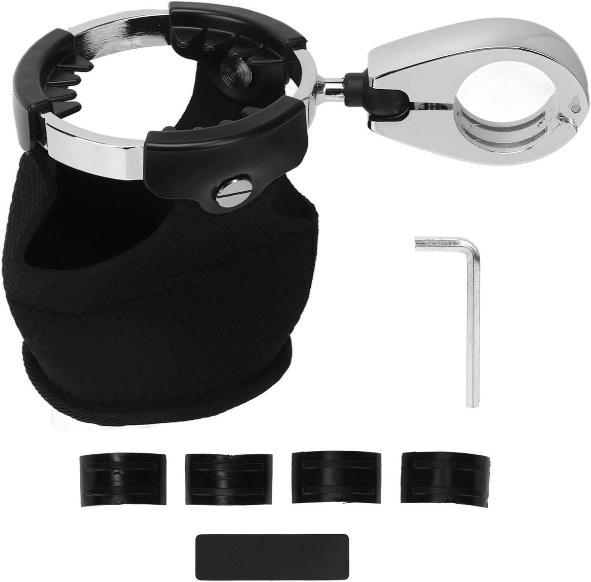 Allecto Plus - Houder voor Drankjes op Motor - 360° Draaibare Balhouder - Universele Bekerhouder Geschikt voor Motorfiets, ATV, UTV, Fiets, Boot, Kajak