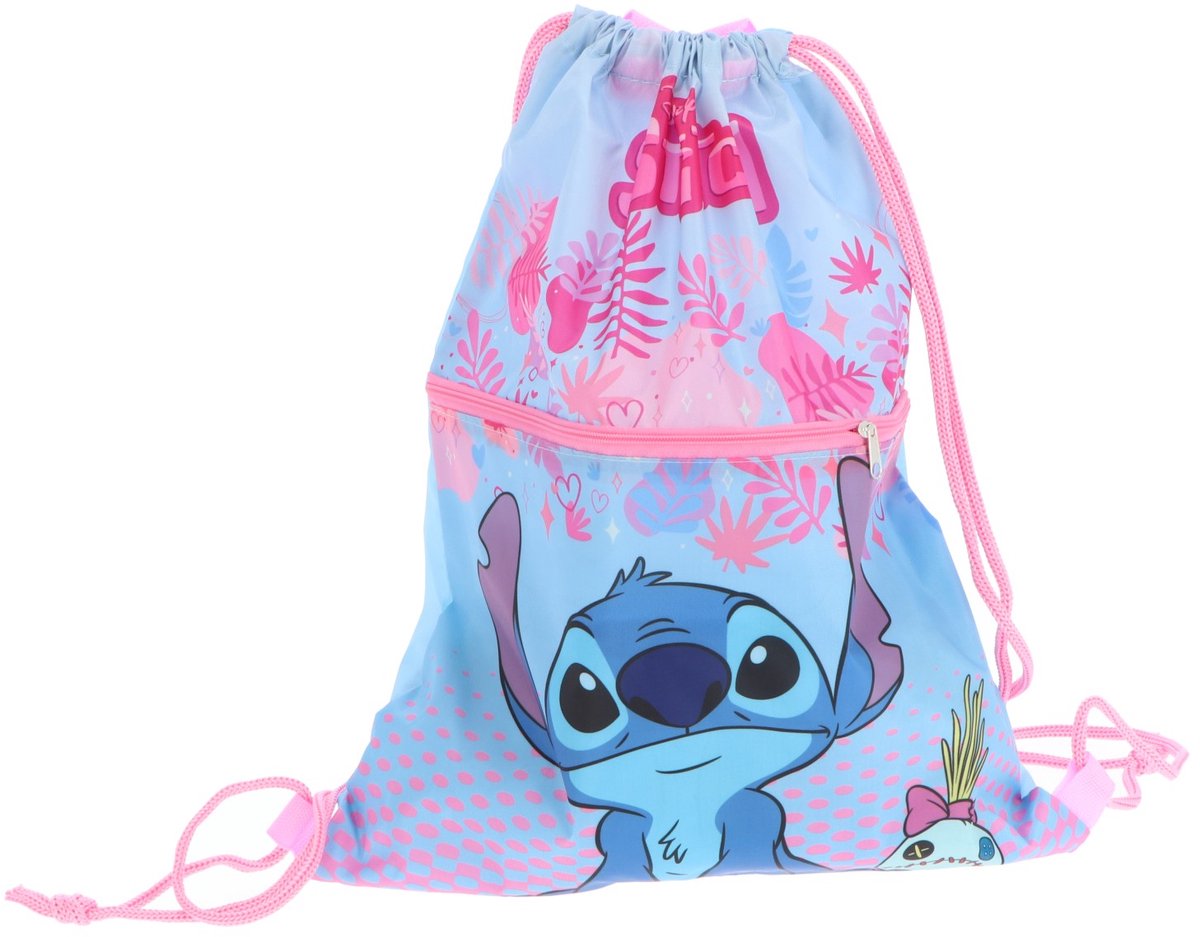 Mister License Lilo & Stitch Gymtas met rits - Zwemtas thumbnail 2