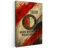 Canvas schilderij - Feyenoord 1908 - 60x40 cm - Abstracte kunst - Huis decoratie woonkamer - Keuken muur schilderijen - Wanddecoratie accessoires - Kamer interieur - voetbal Canvas schilderij - Feyenoord 1908 - 60x40 cm - Abstracte kunst - Huis decoratie woonkamer - Keuken muur schilderijen - Wanddecoratie accessoires - Kamer interieur - voetbal